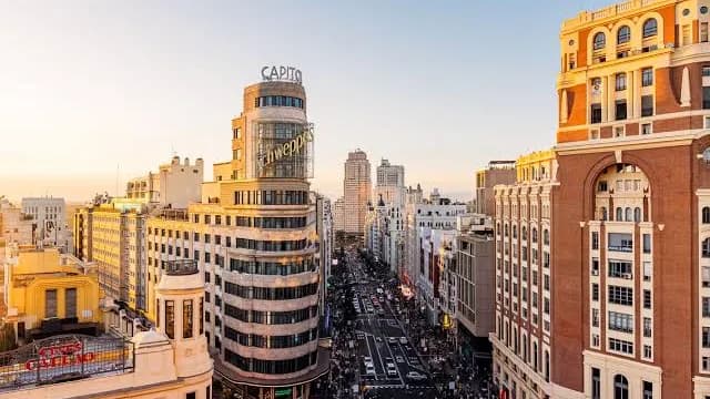 Vista de Madrid, España
