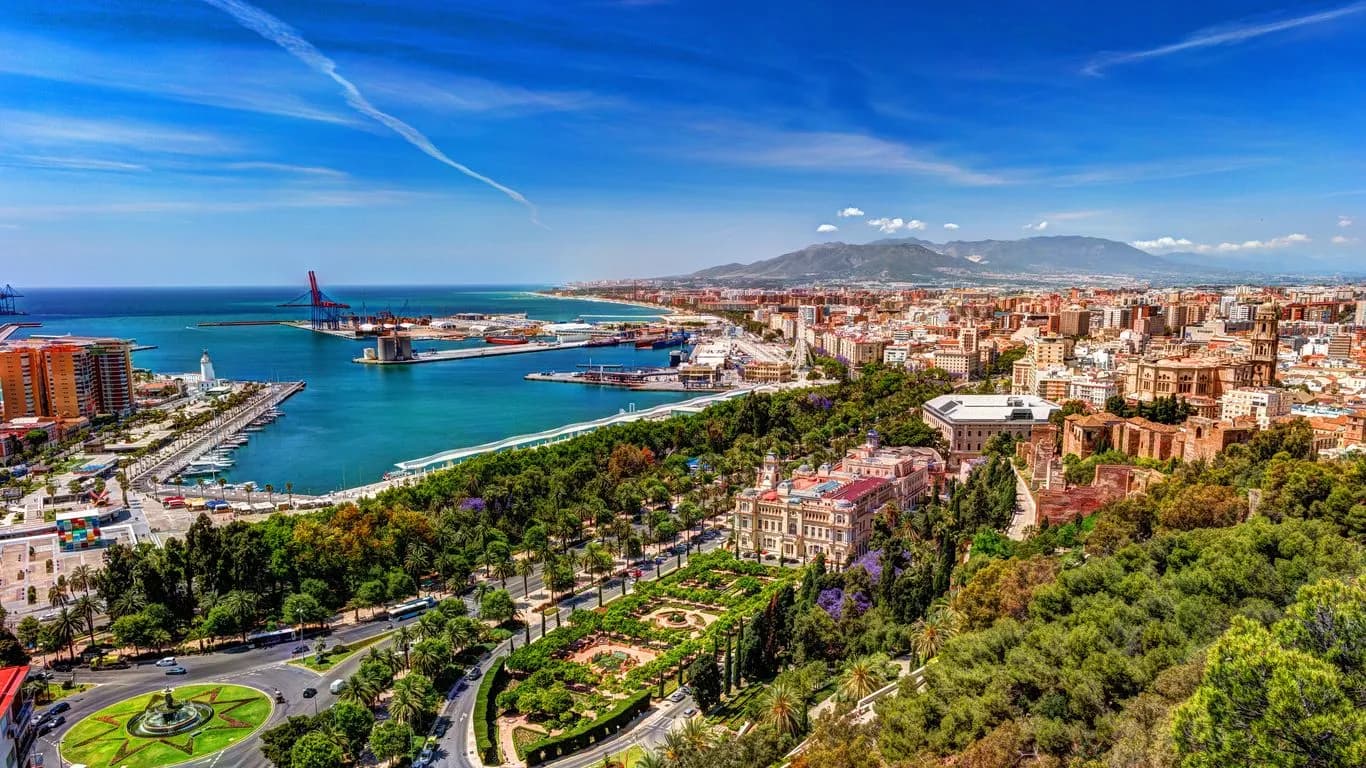 Vista de Málaga, España